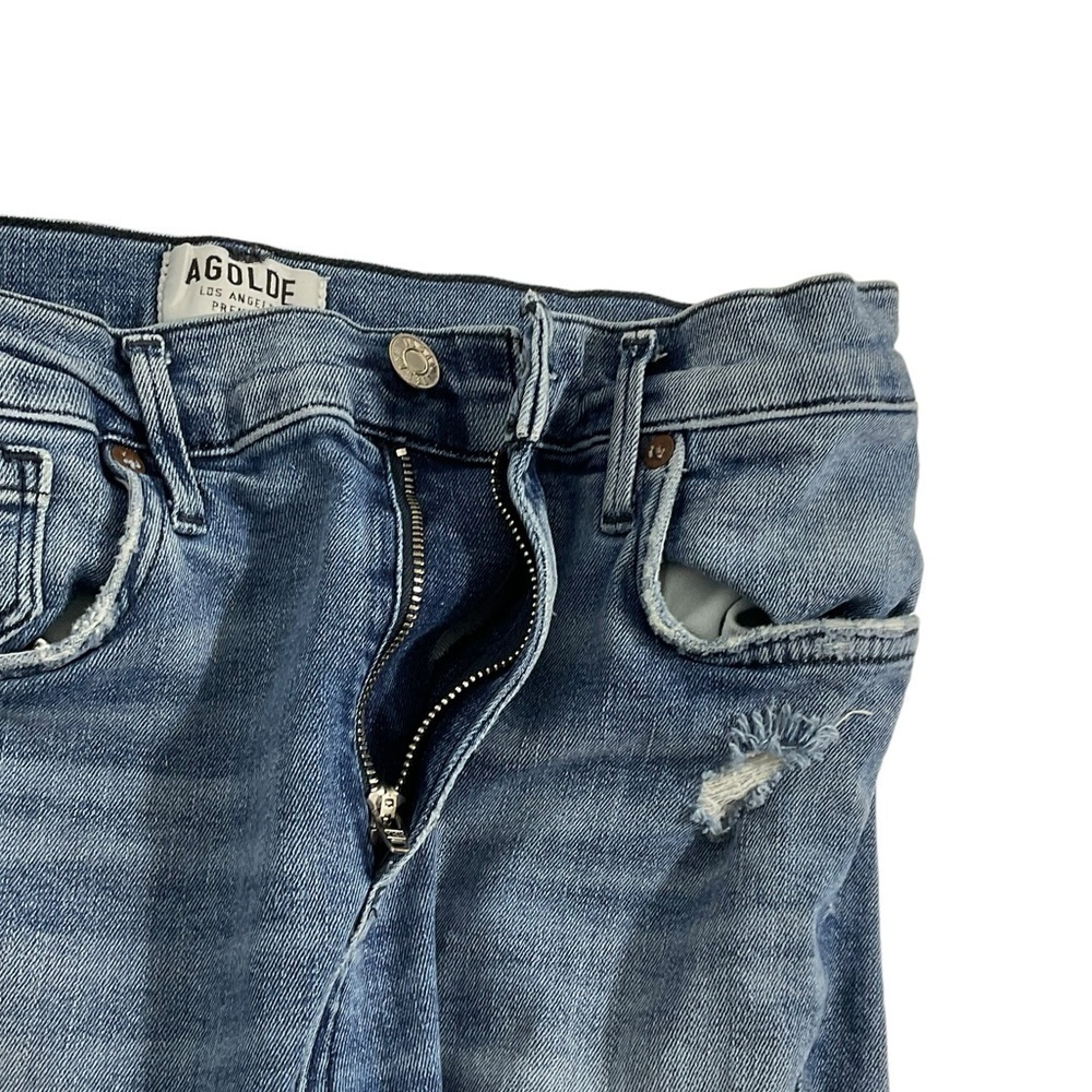 Agolde Sophie High Rise Skinny Crop distressed Jeans  27 Style A018-843 - Picture 8 of 11